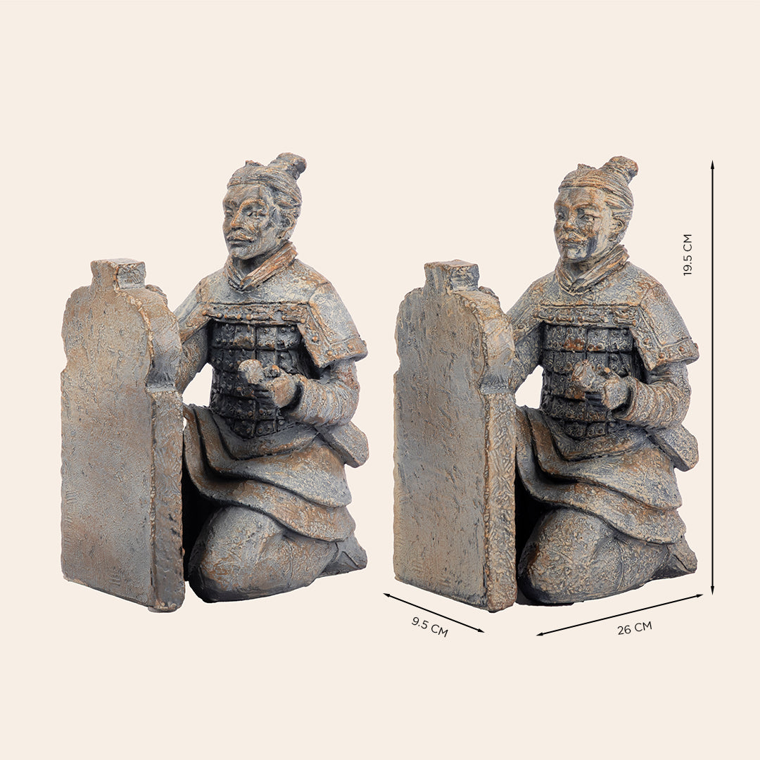 Resin Warrior Book End (Pair Of 2)