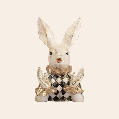 Decorative Polyresin Cheering Rabbit male