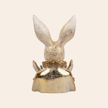 Decorative Polyresin Cheering Rabbit male