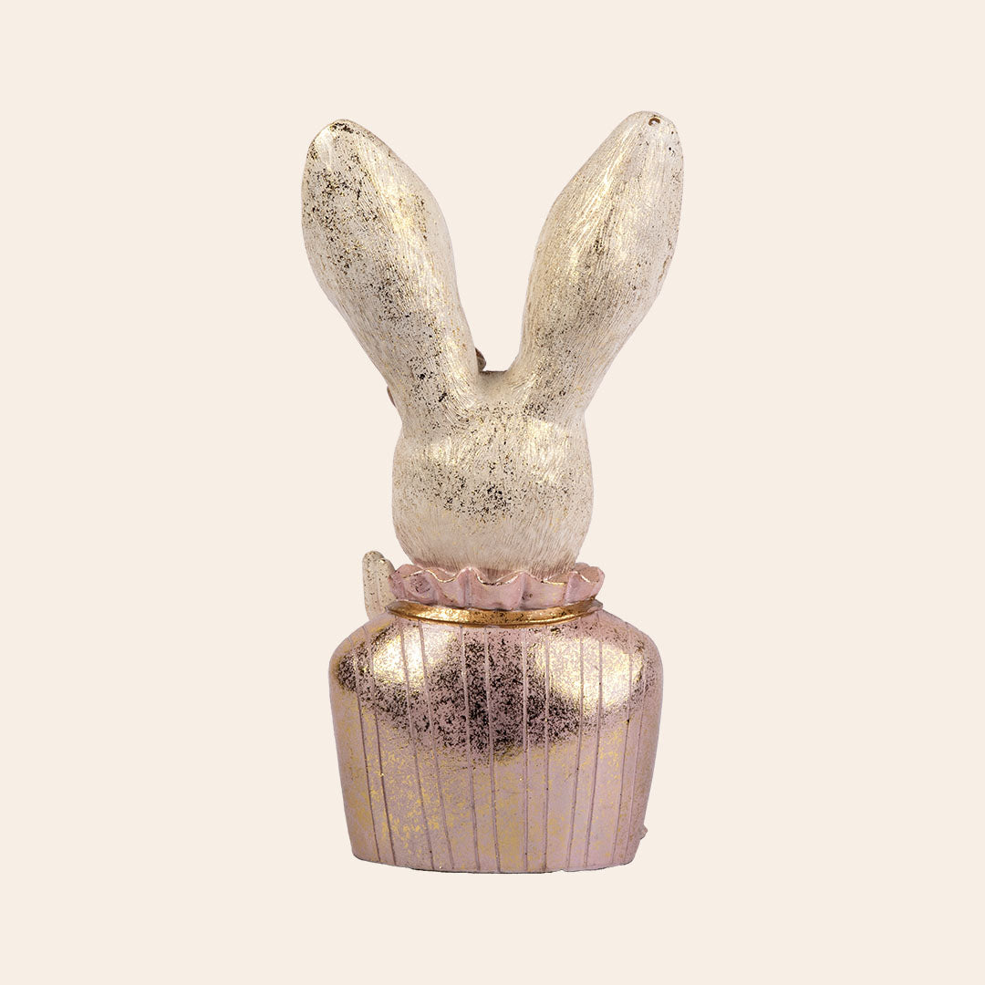 Decorative Polyresin Cheering Rabbit female