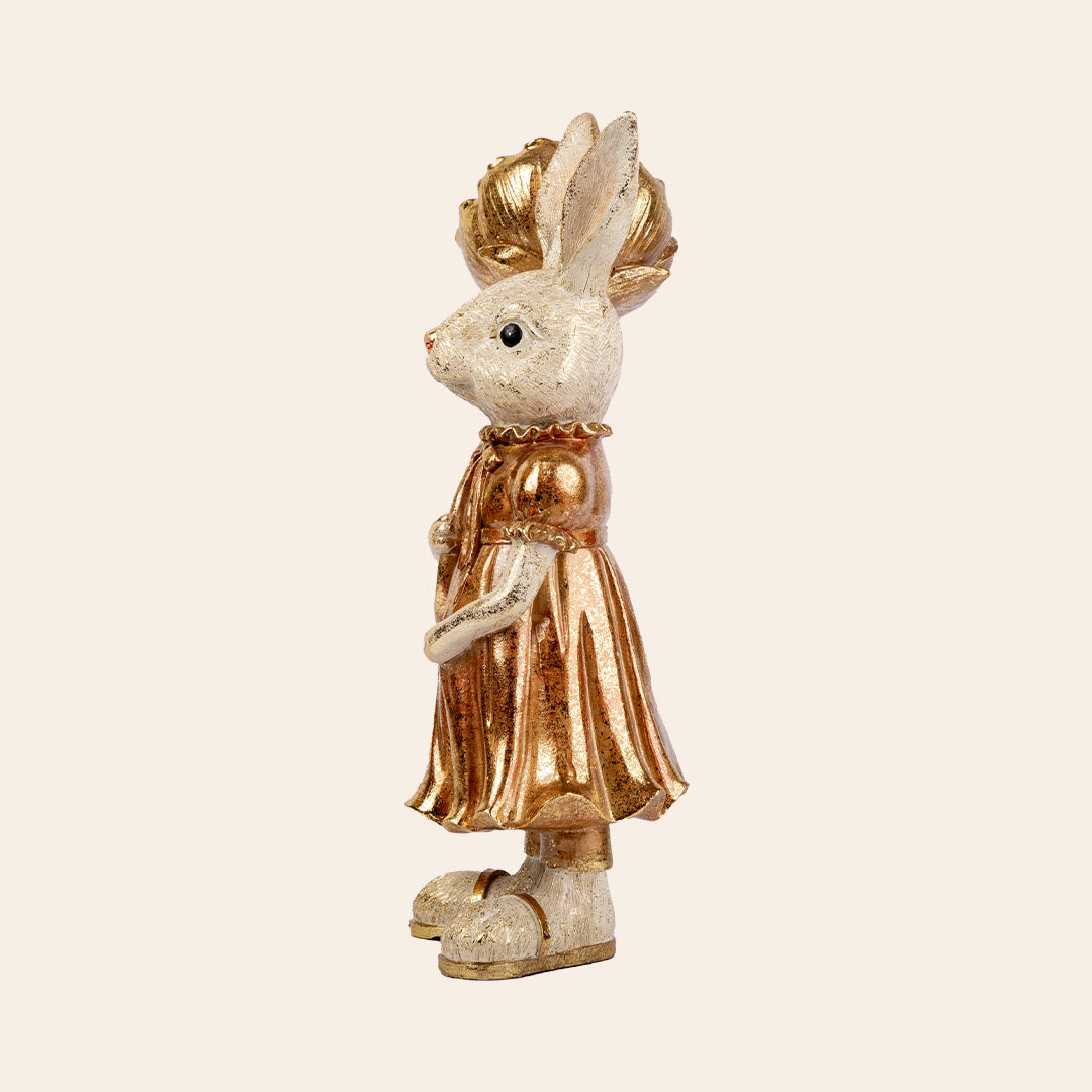 Decorative Polyresin Cheerleader Rabbit Male