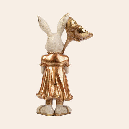 Decorative Polyresin Cheerleader Rabbit Male