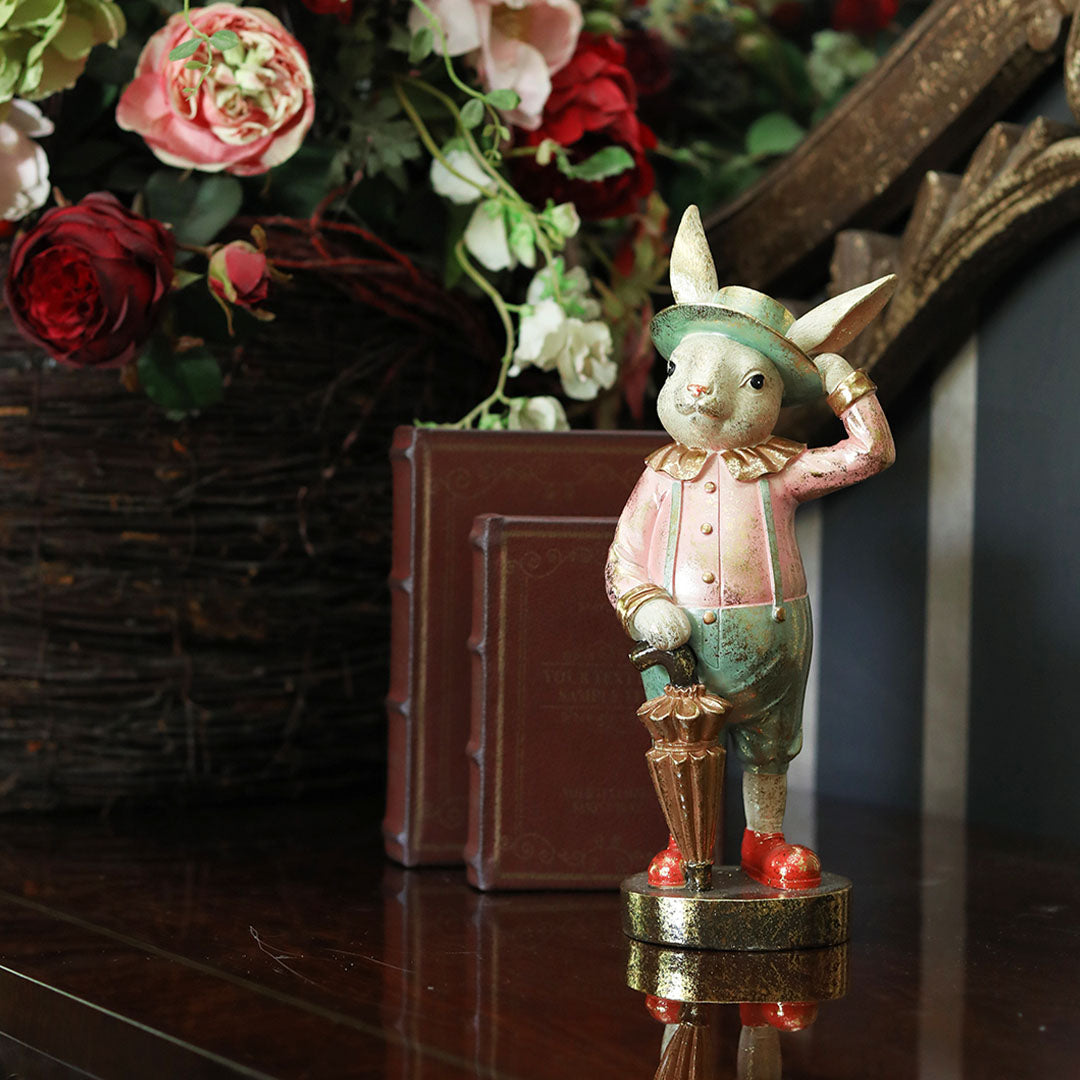 Decorative Polyresin Gentleman Rabbit