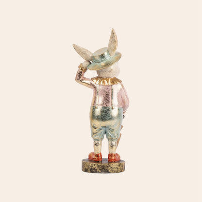 Decorative Polyresin Gentleman Rabbit