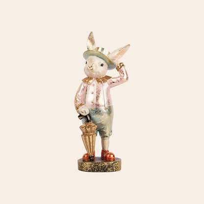 Decorative Polyresin Gentleman Rabbit