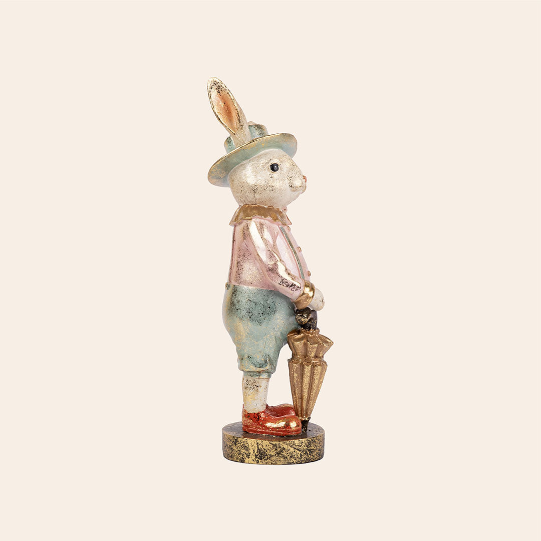 Decorative Polyresin Gentleman Rabbit