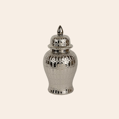 Blue & White Ceramic Ginger Jar