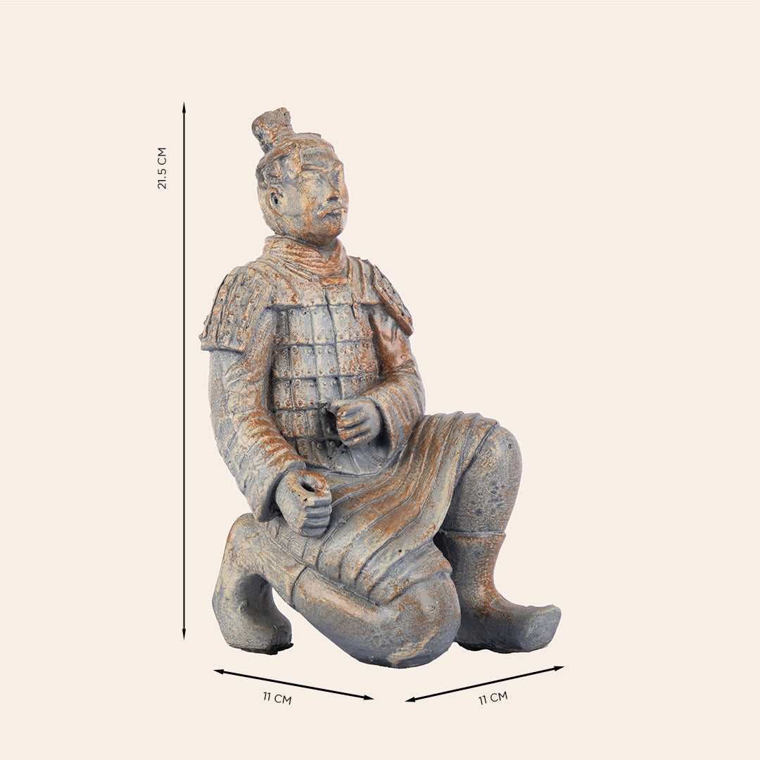 Resin Kneeling Terra-Cotta Warrior