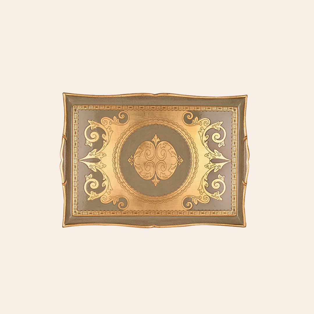Italian Hand Painted Wooden Trays