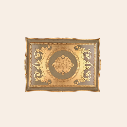 Italian Hand Painted Wooden Trays