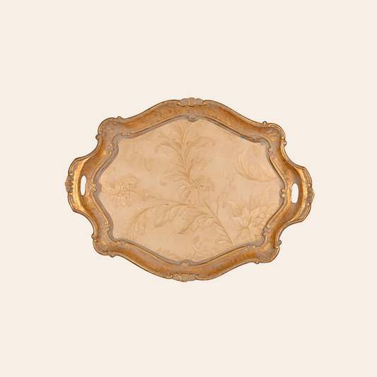 Italian Hand Painted Wooden Trays