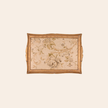 Italian Hand Painted Wooden Trays