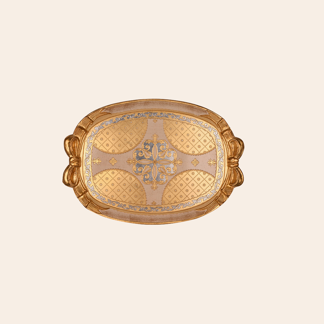 Italian Hand Painted Wooden Trays