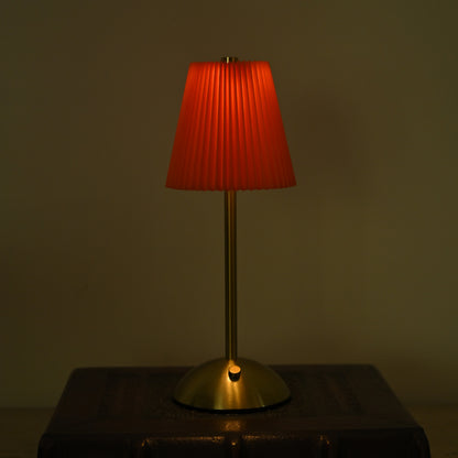 Pleated Shade LED Table Lamp