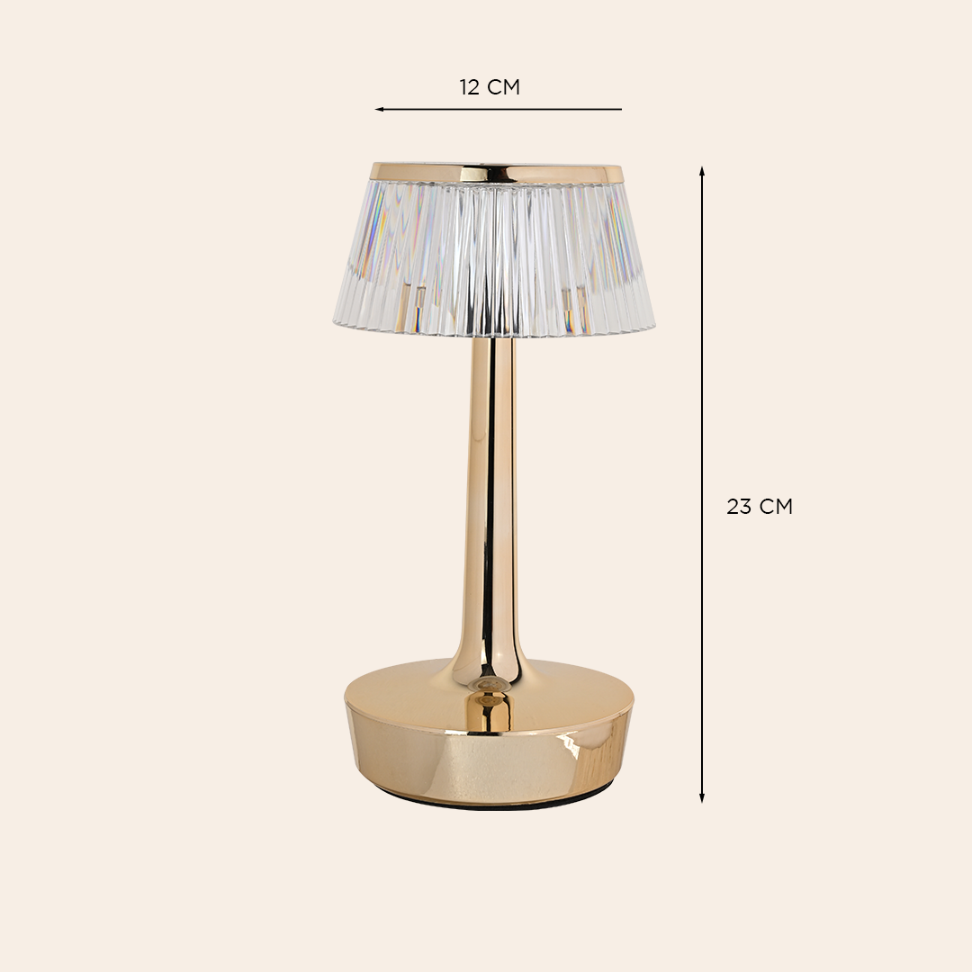 Gold Fringe Table Lamp