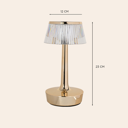 Gold Fringe Table Lamp