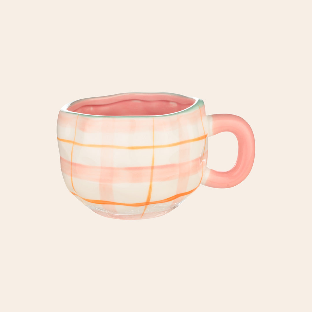 Blush Plaid Mug