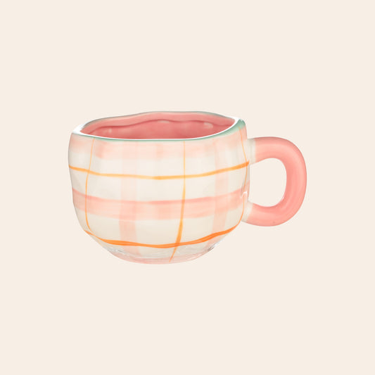 Blush Plaid Mug