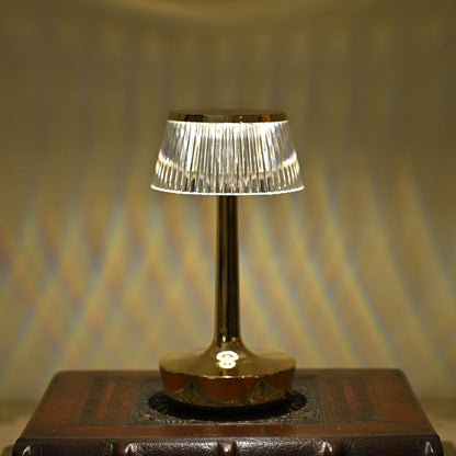 Gold Fringe Table Lamp