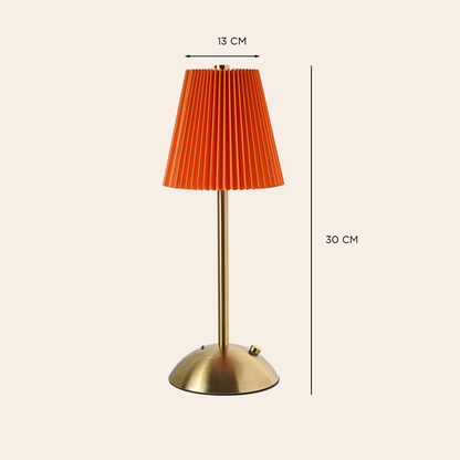 Pleated Shade LED Table Lamp