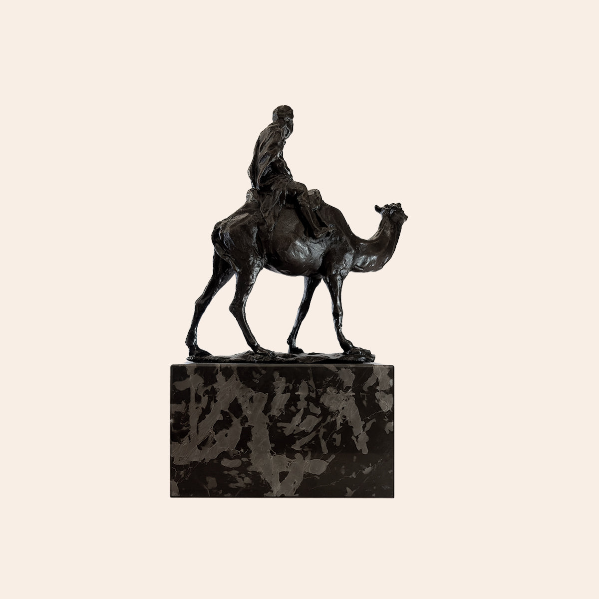 Bronze Ride Camel on Marble