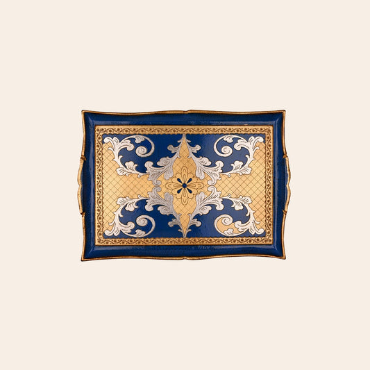 Italian Hand Painted Wooden Trays