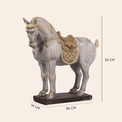 Resin Tang Dynasty War Horse Large