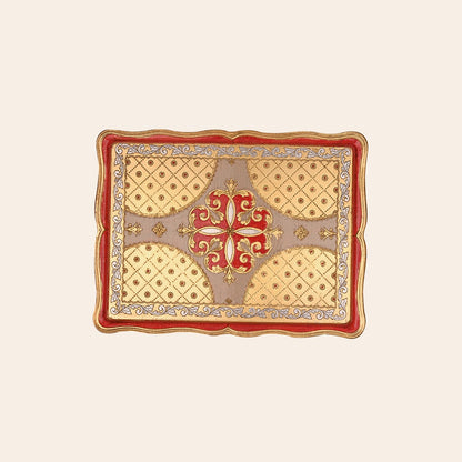 Italian Hand Painted Wooden Trays