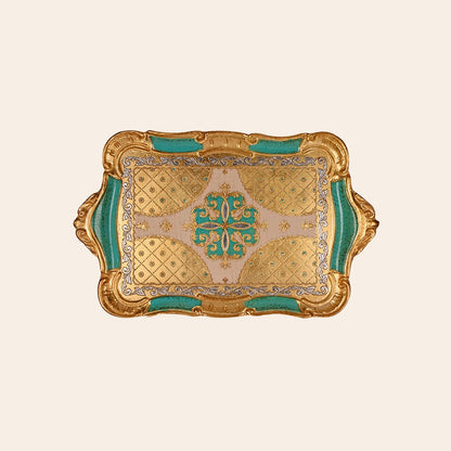 Italian Hand Painted Wooden Trays