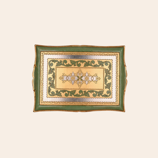 Italian Hand Painted Wooden Trays