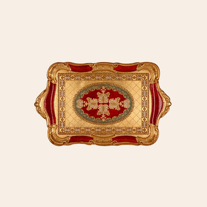 Italian Hand Painted Wooden Trays