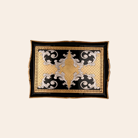 Italian Hand Painted Wooden Trays