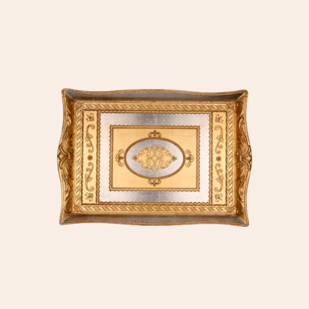 Italian Hand Painted Wooden Trays