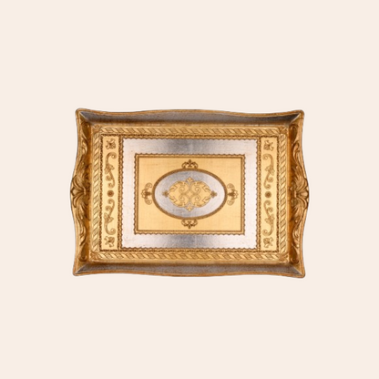 Italian Hand Painted Wooden Trays