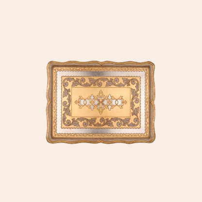 Italian Hand Painted Wooden Trays