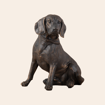 Decorative Polyresin Antique Spaniel Dog