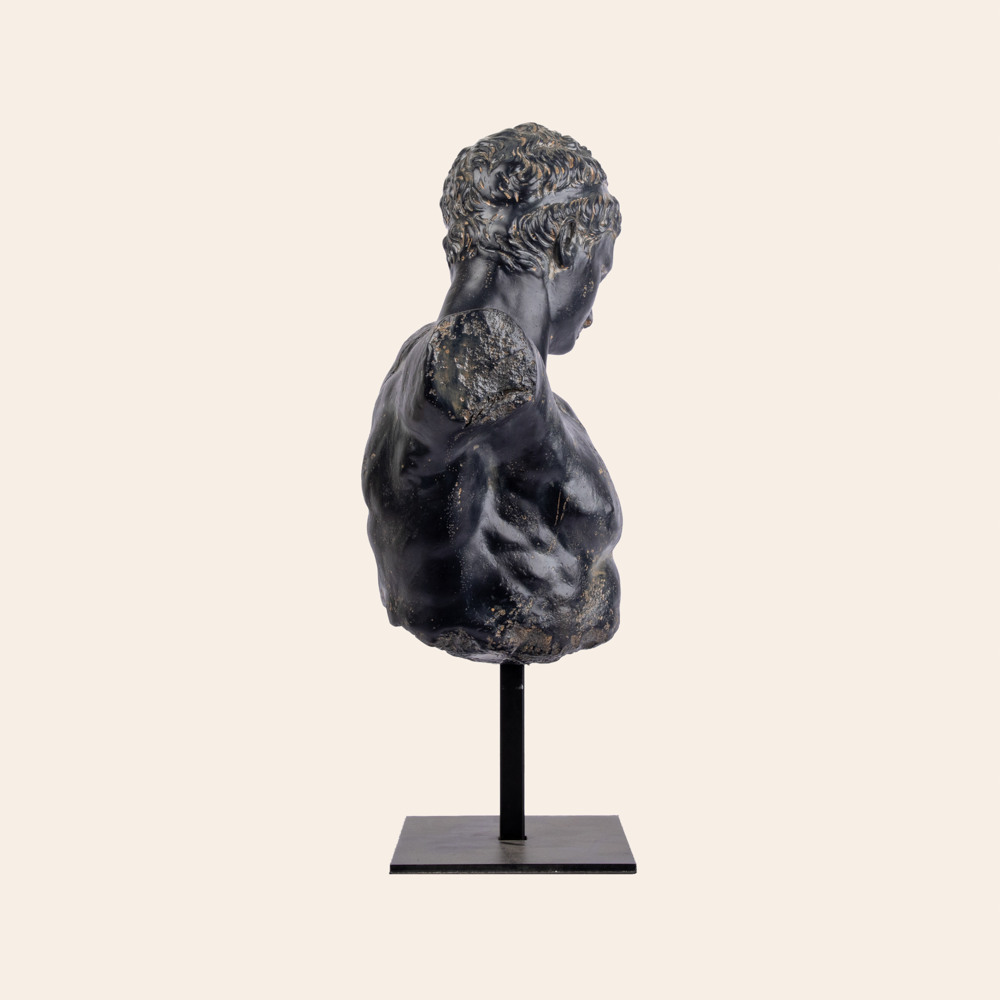 David Bust On Stand-Resin