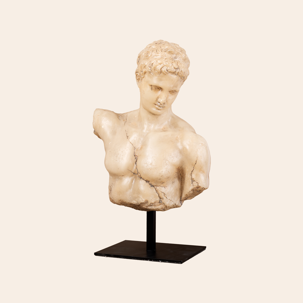 David  Bust On Stand-Resin