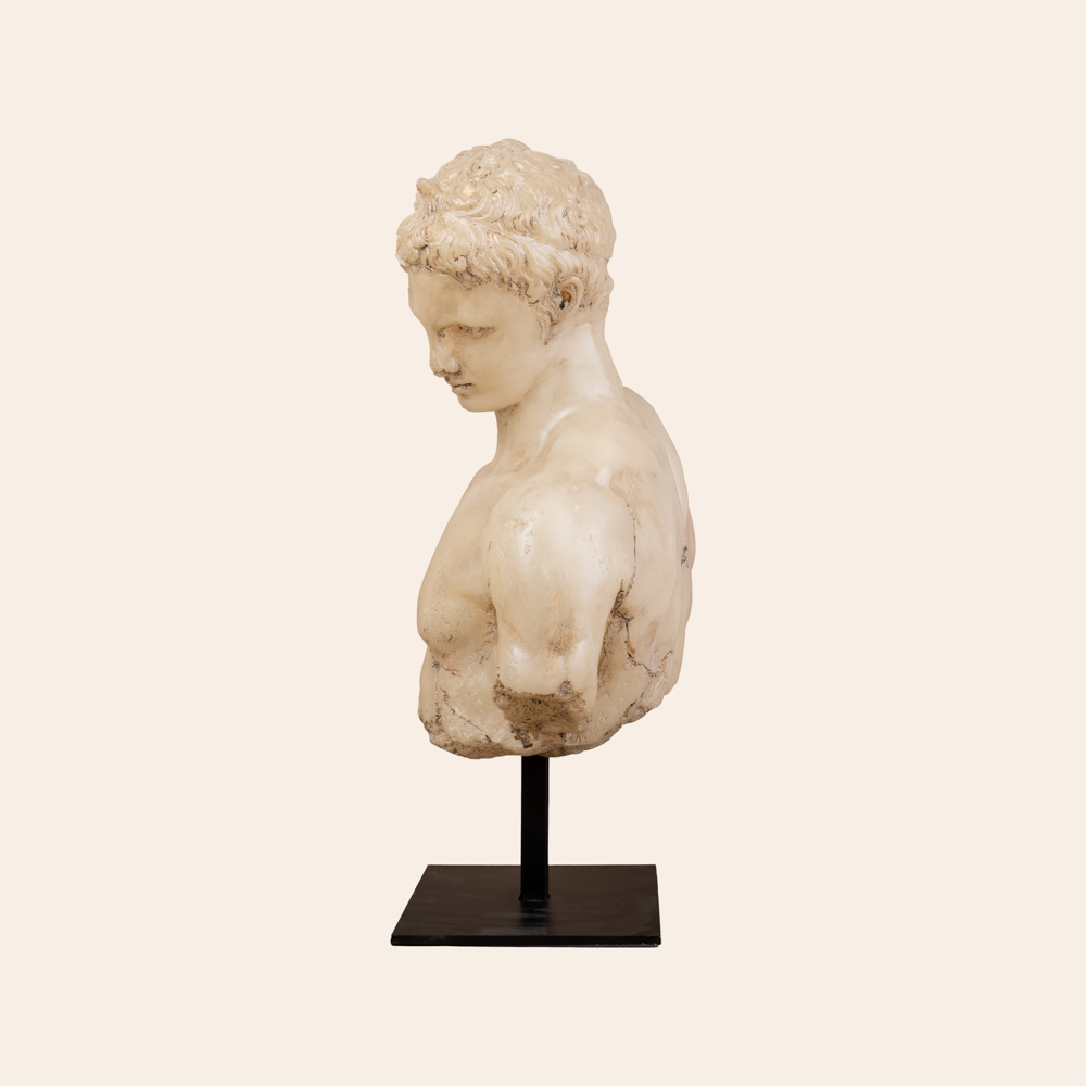 David  Bust On Stand-Resin