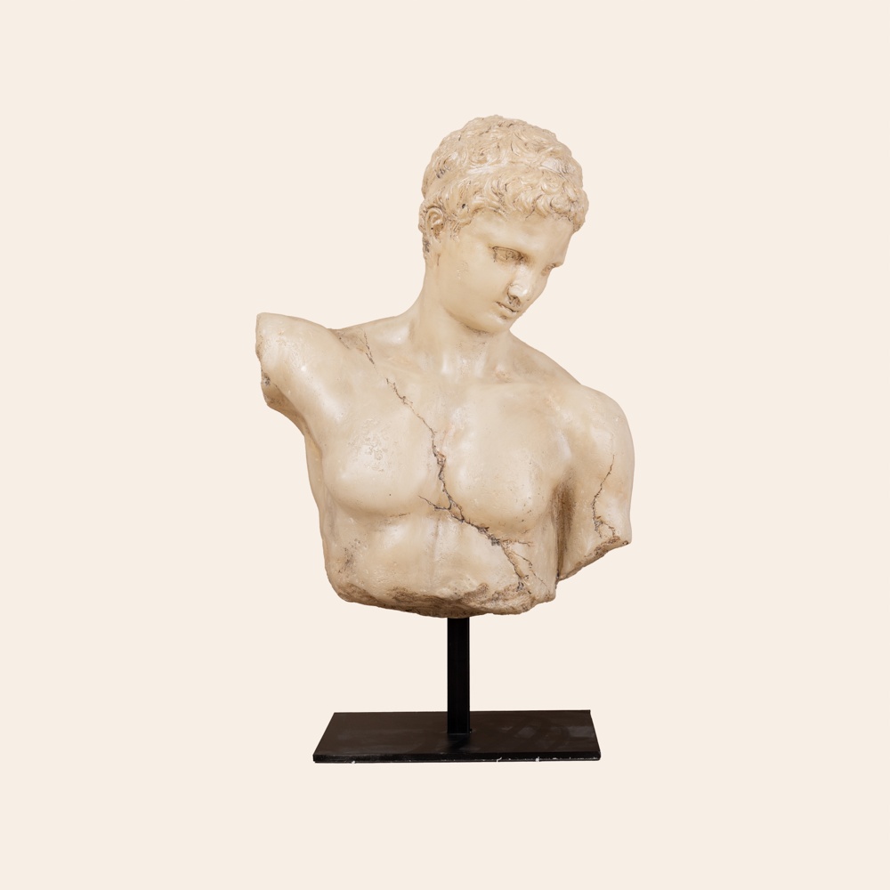 David  Bust On Stand-Resin