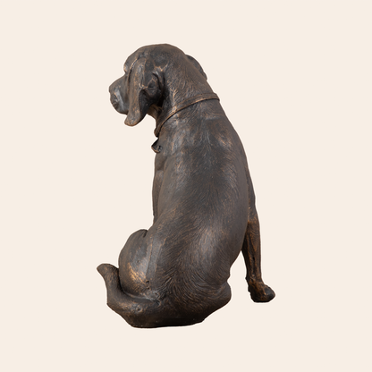 Decorative Polyresin Antique Spaniel Dog