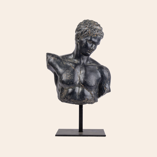 David Bust On Stand-Resin