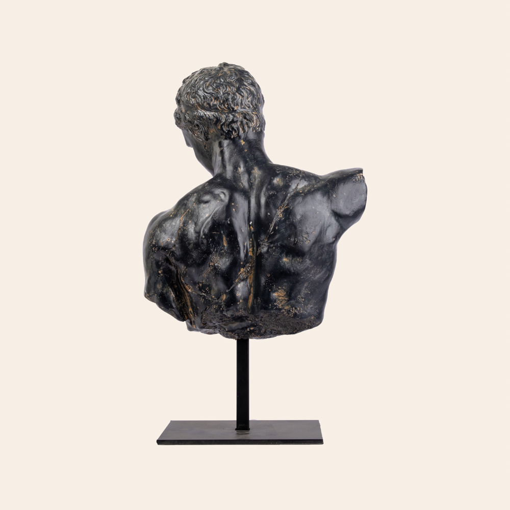 David Bust On Stand-Resin