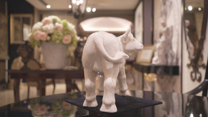OX Décor Color: Cream Crackle (With Horn)