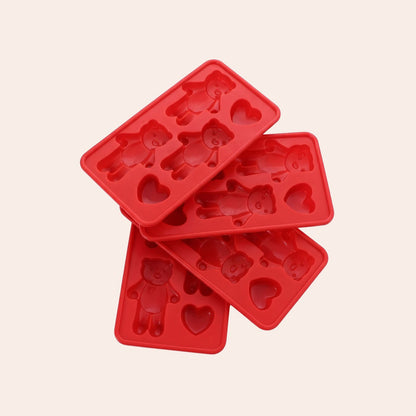 Silicone Ice Tray – Cute Character Shapes (Set of 4)